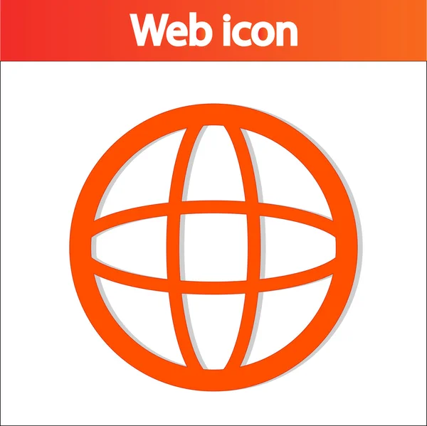 Globe-icoon — Stockvector