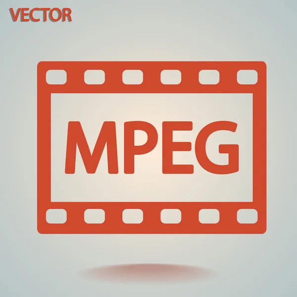 Ikona videa MPEG — Stockový vektor