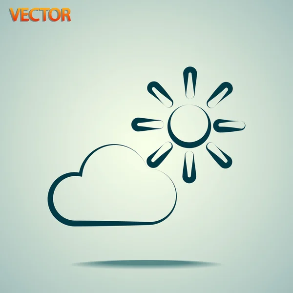 Cloud pictogram — Stockvector