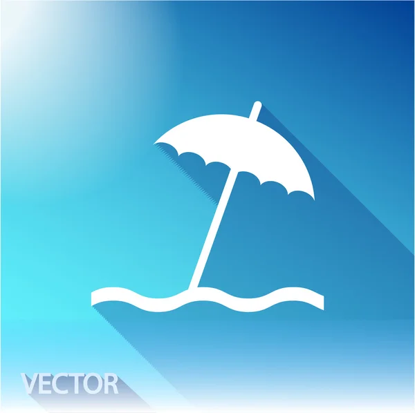 Conception icône parapluie — Image vectorielle