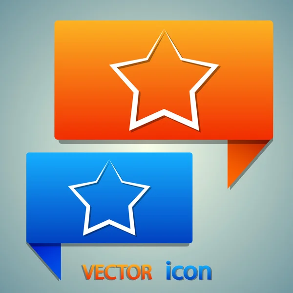 Estrella icono favorito — Vector de stock