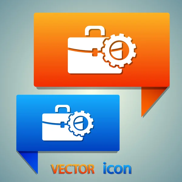 Aktovka ikony designu — Stockový vektor