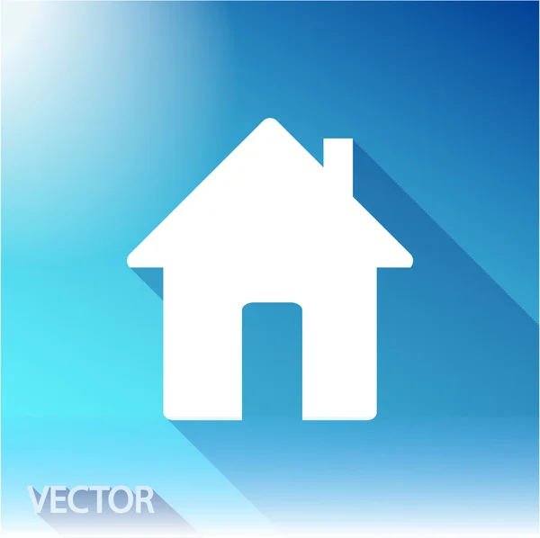 Flat House icon. — Stock Vector