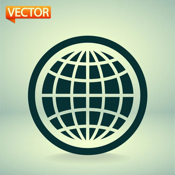 Globo icono — Archivo Imágenes Vectoriales