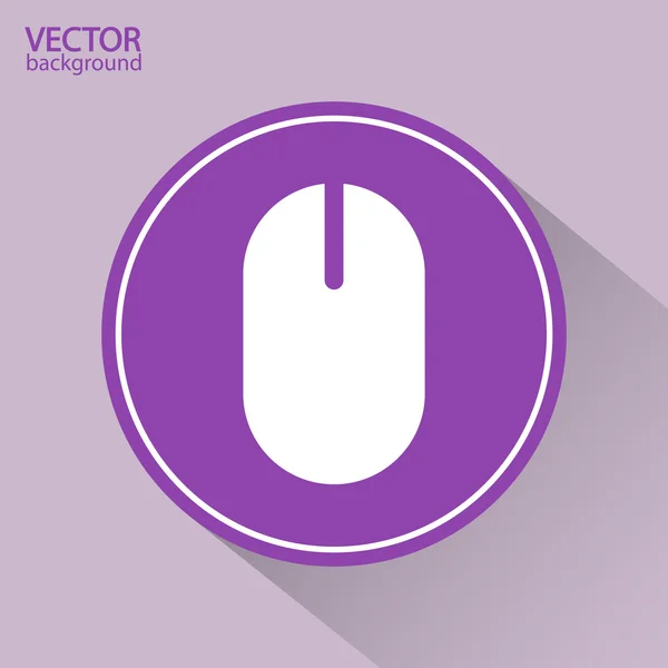 Icono del ratón ordenador — Vector de stock