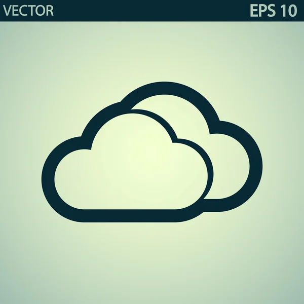 Cloud pictogram — Stockvector