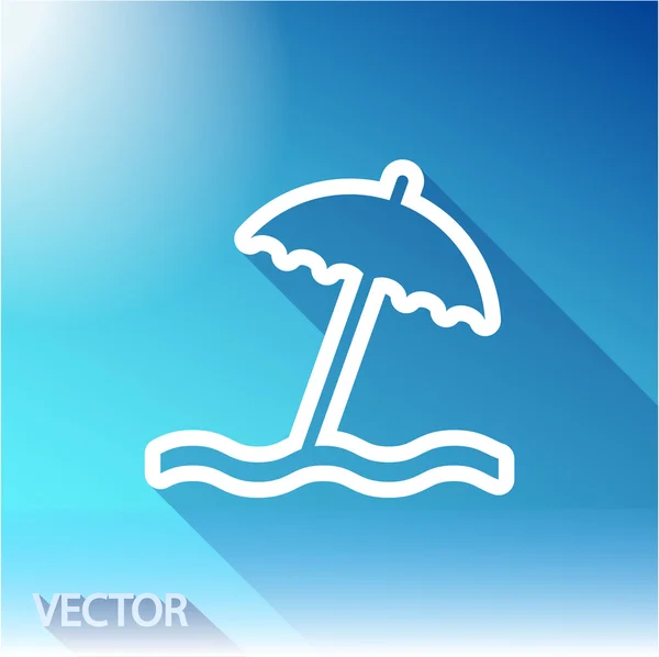 A háttérégbolt esernyő ikon — Stock Vector