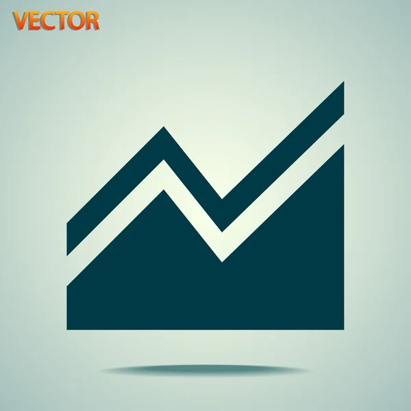 Grafiek pictogram — Stockvector