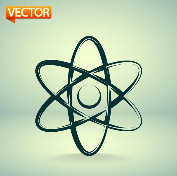 Abstracte fysica wetenschap model pictogram — Stockvector