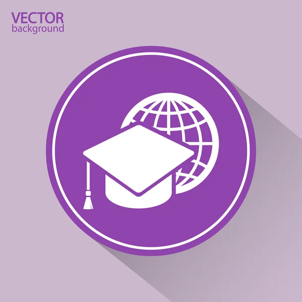 Icono de formación en Internet — Vector de stock