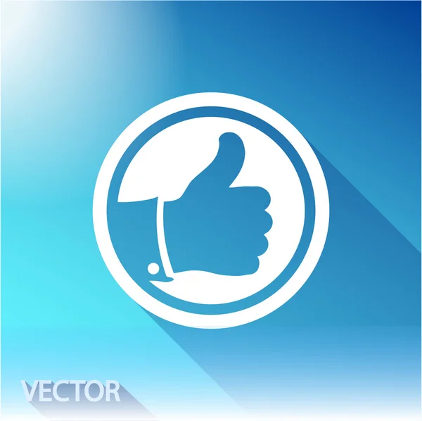 Like icon. Flat design style — Stock Vector