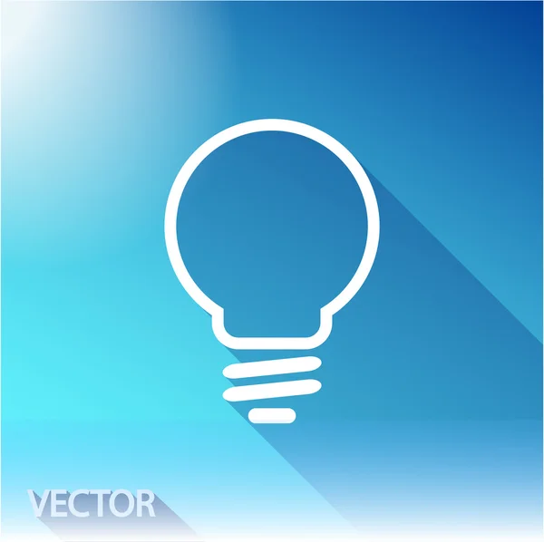 Light bulb icon — Stock Vector