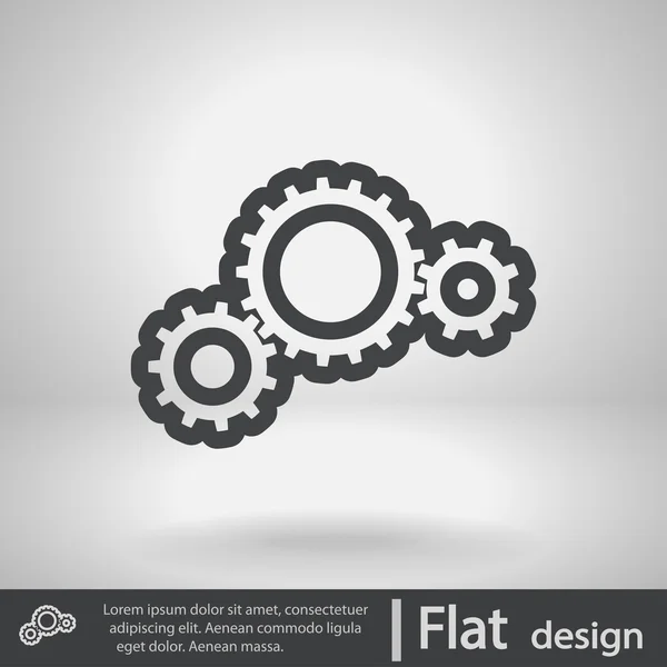 Versnellingen Ikoon — Stockvector