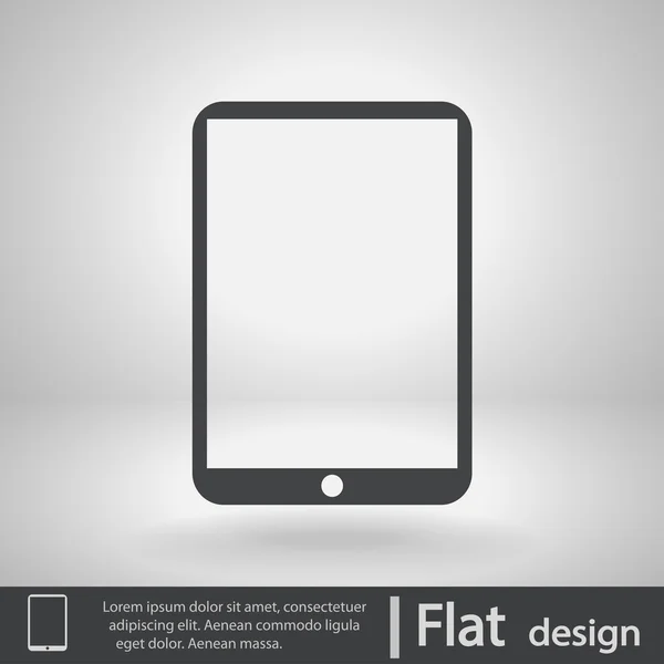 Tableta digital moderna icono de PC — Archivo Imágenes Vectoriales