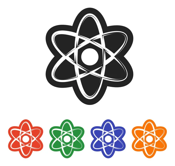 Atom icon. flat design — Stock Vector