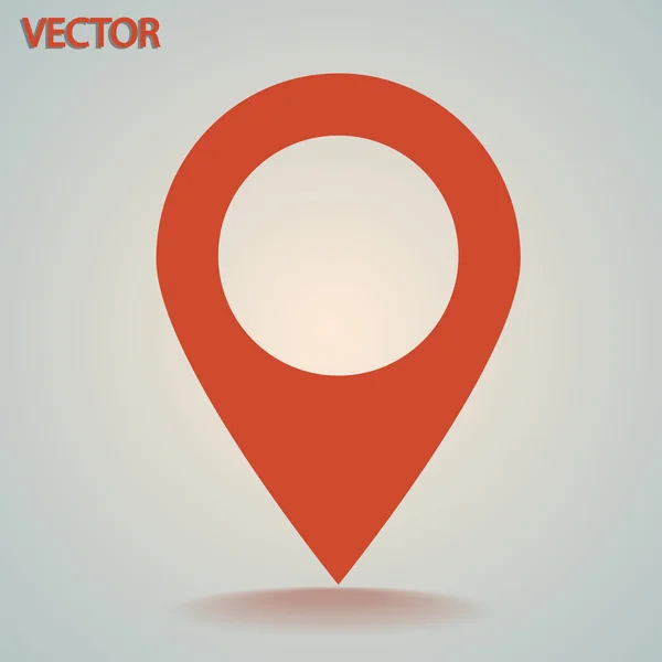 Mapa puntero icono plano — Vector de stock