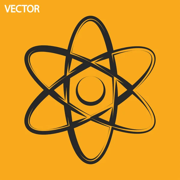 Icono abstracto del modelo de ciencia física — Vector de stock