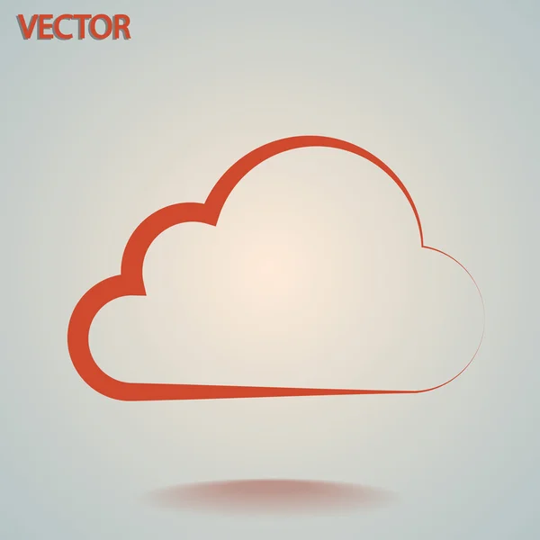 Icono de nube — Vector de stock