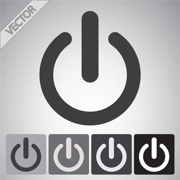 Power-Icon-Design — Stockvektor