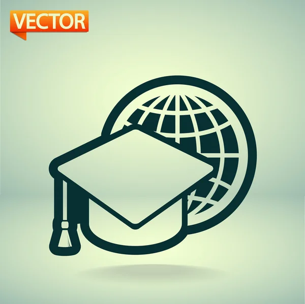 Icono de formación en Internet — Vector de stock
