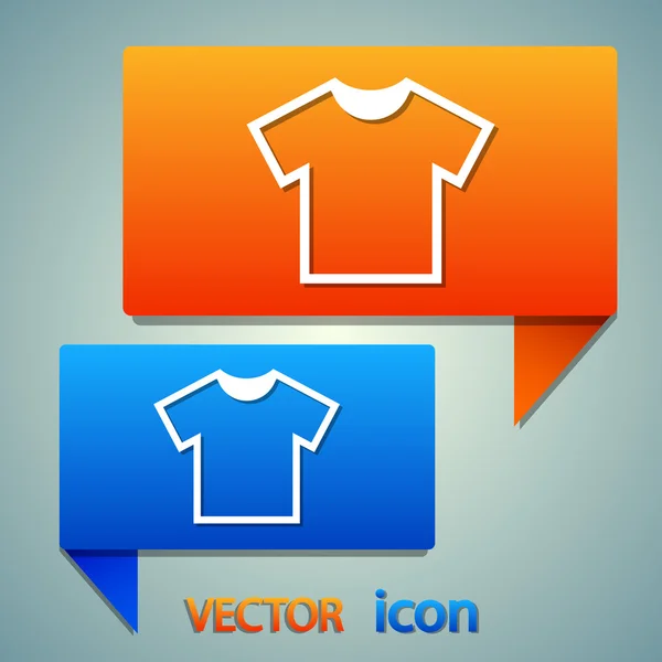 Camiseta Icono plano — Archivo Imágenes Vectoriales