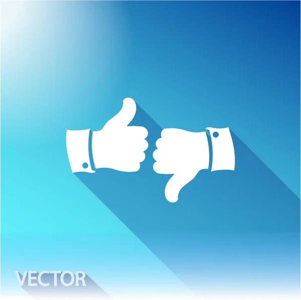 Like icon. Flat design style — Stock Vector