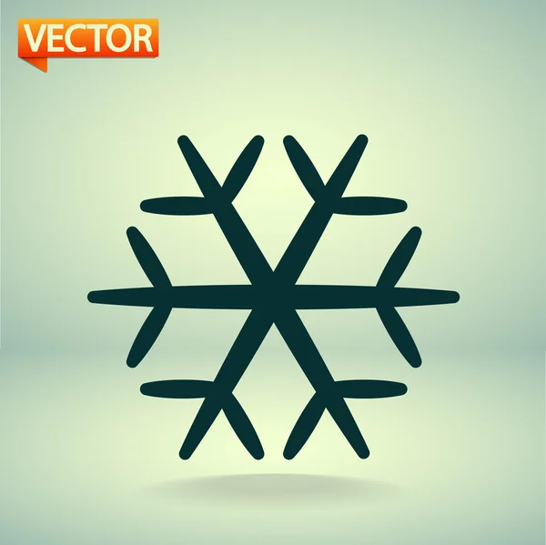 Icône Flocon de neige — Image vectorielle