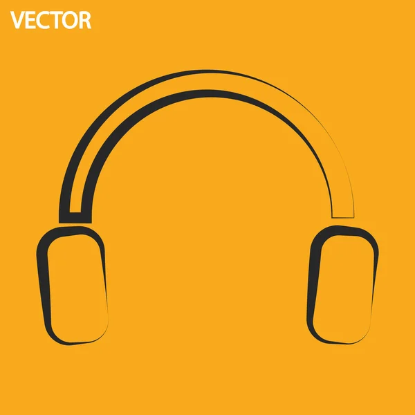 Hoofdtelefoon pictogram — Stockvector