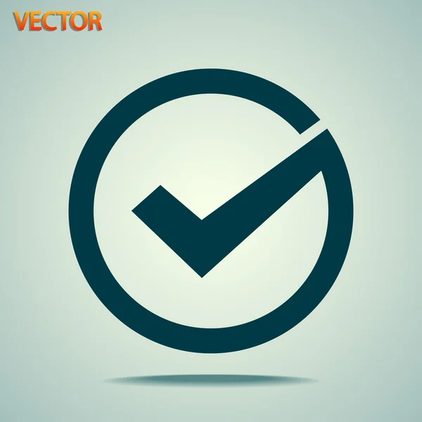 Ícone de carrapato, ilustração vetorial — Vetor de Stock