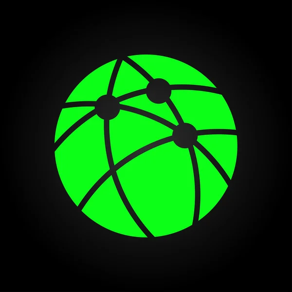 Global technology or social network icon — Stockový vektor