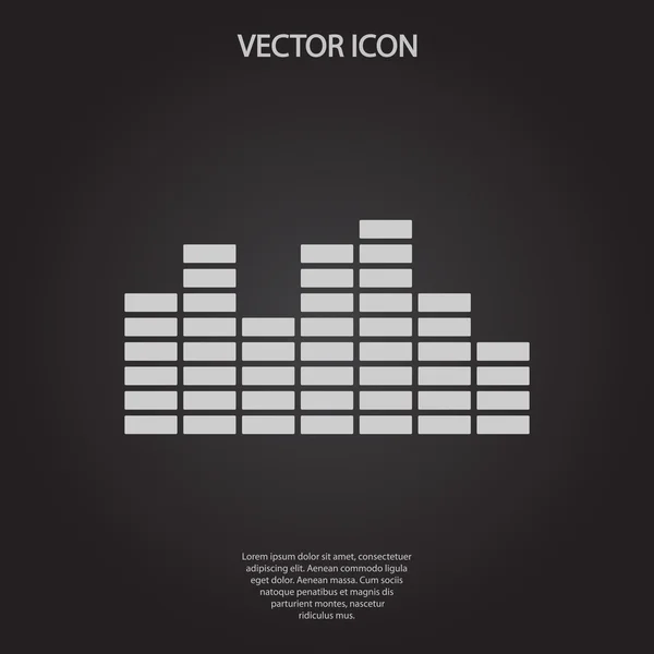 Icono de música Soundwave — Archivo Imágenes Vectoriales