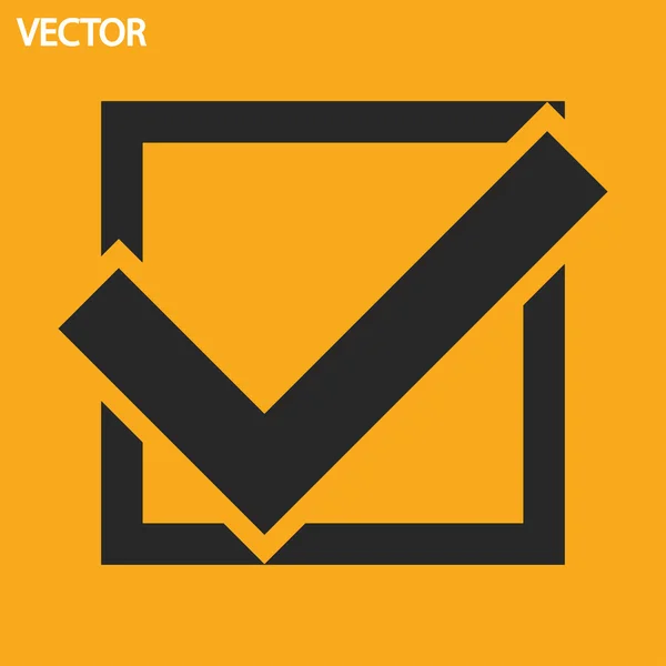 Confirm icon — Stock Vector