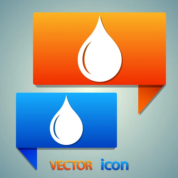 Drop Icon Design — Stockvektor