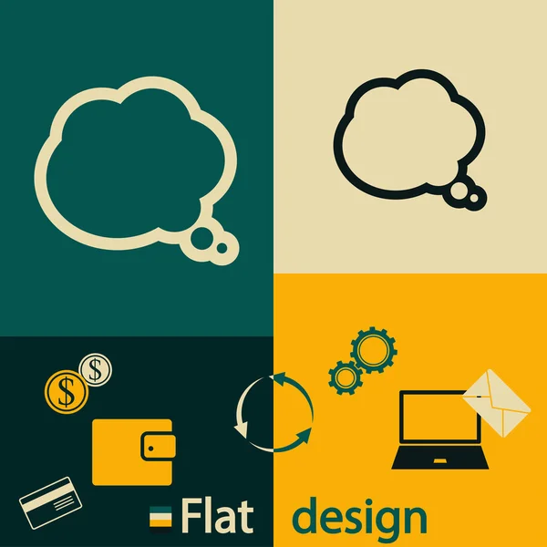 Spraakbellenpictogram — Stockvector