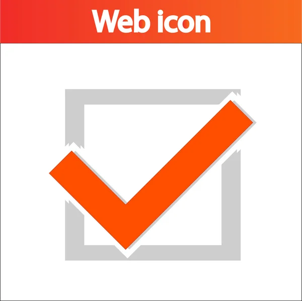 Confirm icon — Stock Vector