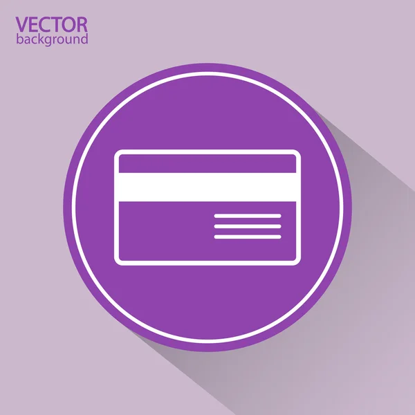 Icono de tarjeta de crédito bancaria — Vector de stock