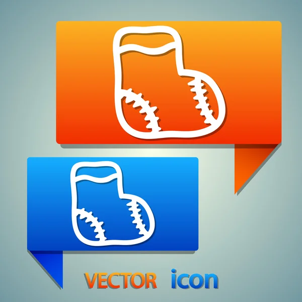 Kinderen sok pictogram — Stockvector