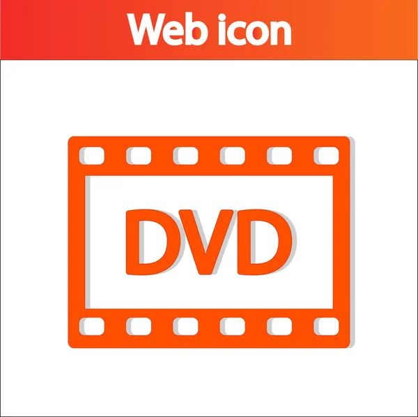 Icono DVD — Vector de stock