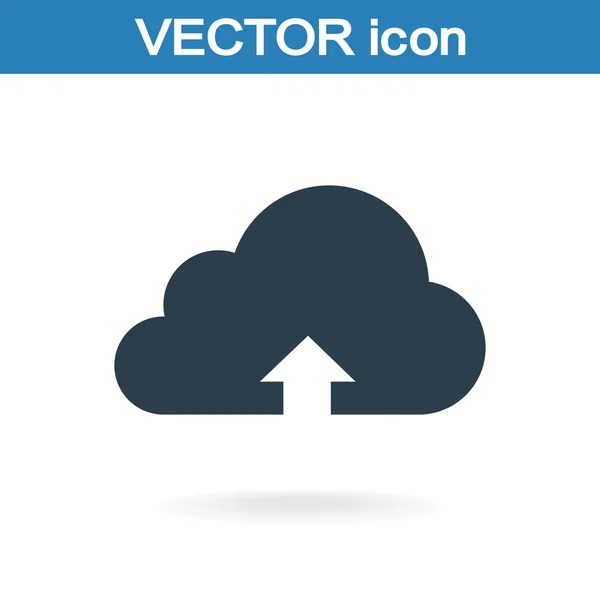 Esta imagen representa un icono de ilustración de carga en la nube — Vector de stock