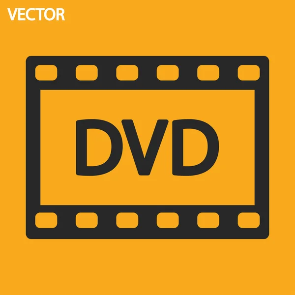 Icône DVD vidéo — Image vectorielle