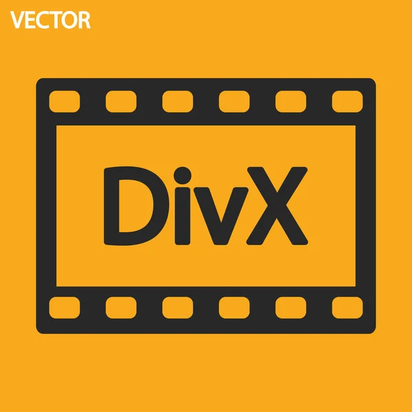 DivX video simgesi — Stok Vektör