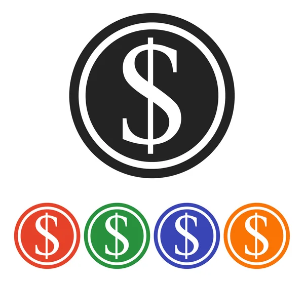 Set di icone monetarie — Vettoriale Stock