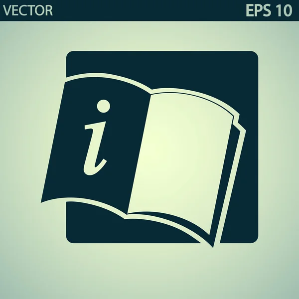 本のアイコンを開く — ストックベクタ