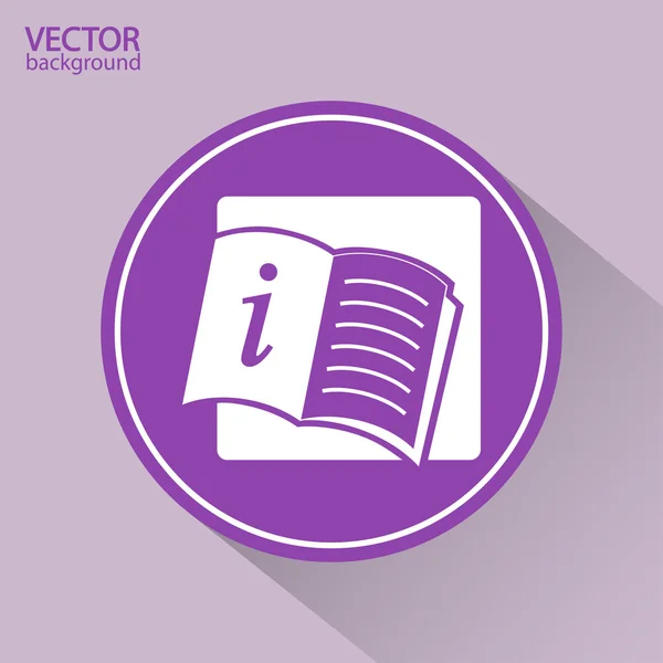 Ícone de livro aberto — Vetor de Stock