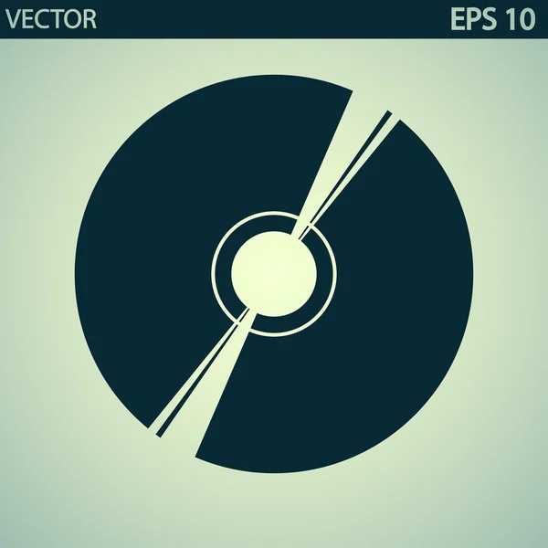 Icono de CD o DVD — Vector de stock