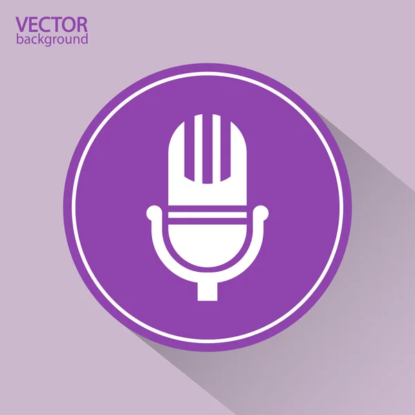 Ícone do microfone — Vetor de Stock