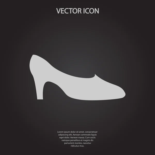 Icono zapatos de mujer — Vector de stock