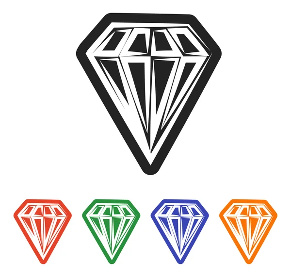 Gyémánt ikonok beállítása — Stock Vector