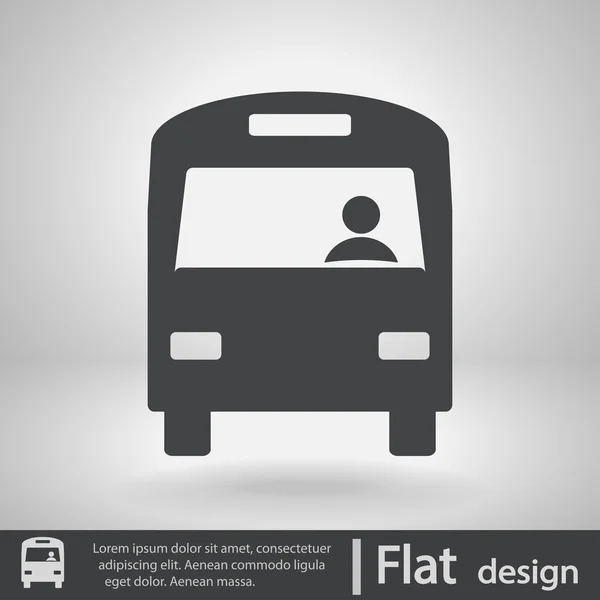 Icono de autobús — Vector de stock