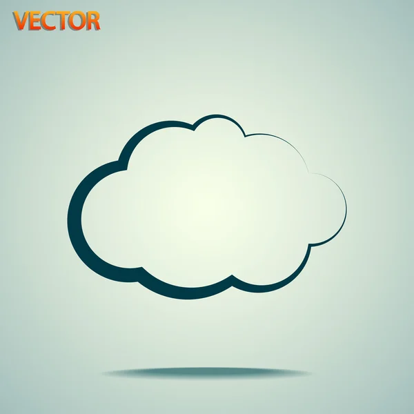 Cloud pictogram — Stockvector